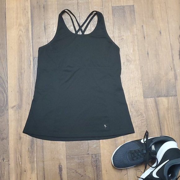 Danskin Now Tops - *2/$12 EUC black strappy tank